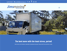 Tablet Screenshot of jimsmoving.com